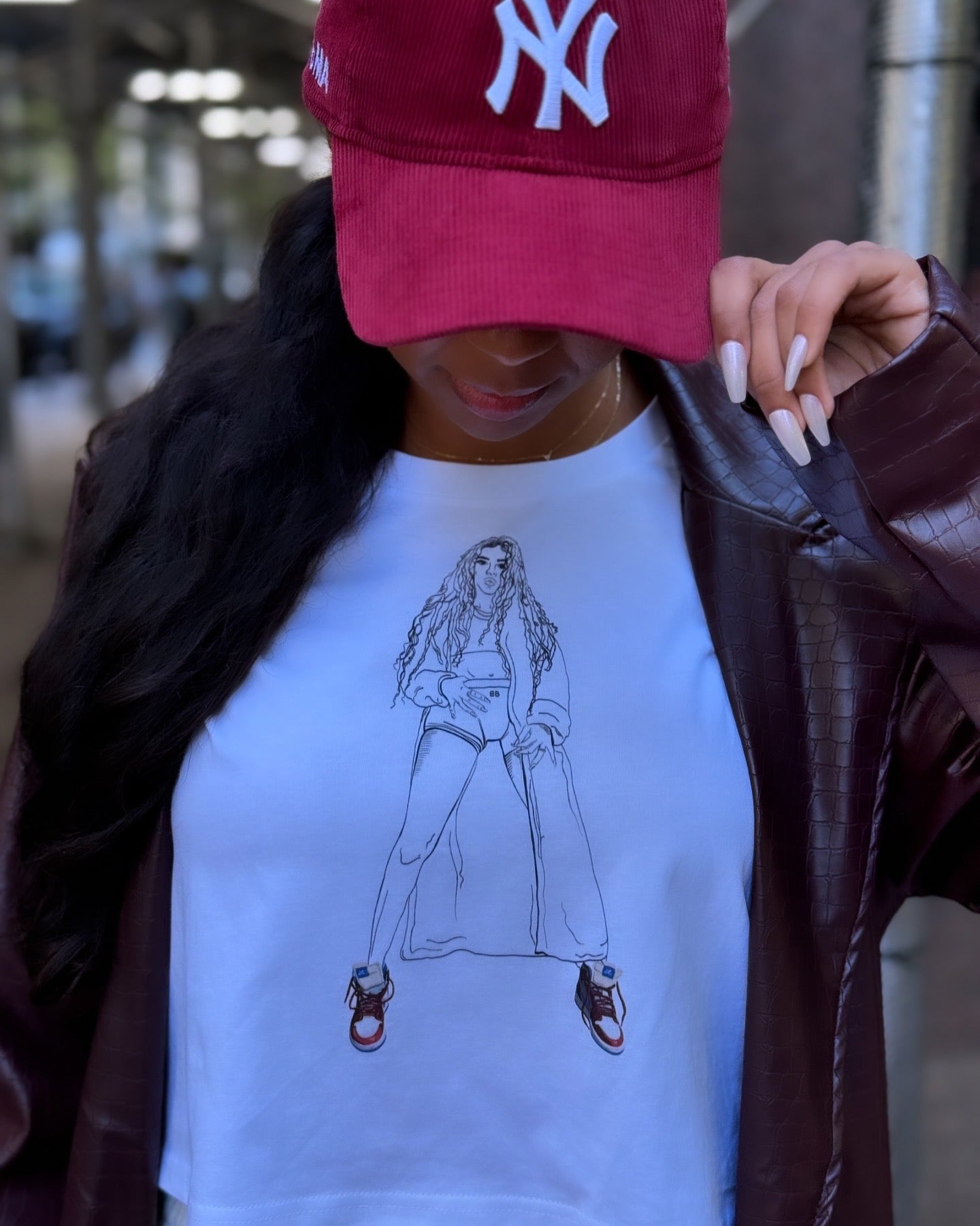 Retro Baddie Crop Tee