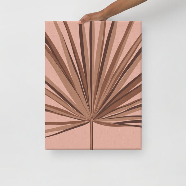 Palm Frond - Warm Canvas Print