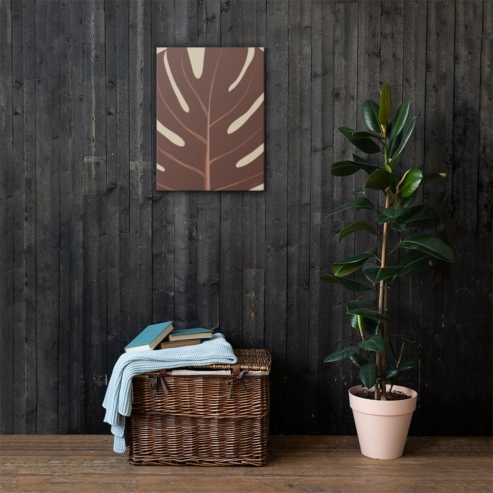 Monstera Leaf Canvas Print