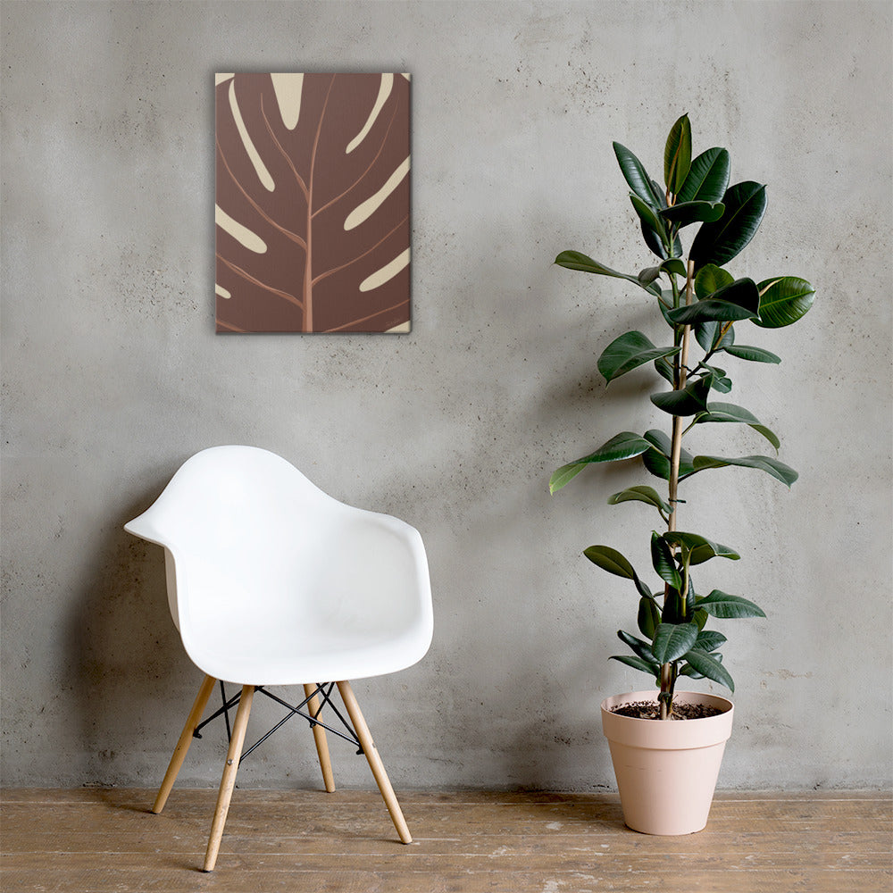 Monstera Leaf Canvas Print