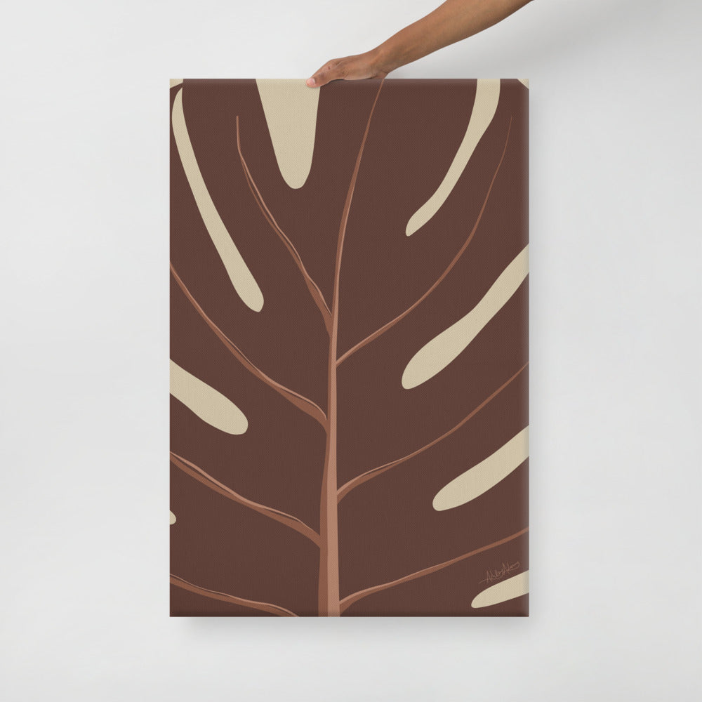 Monstera Leaf Canvas Print